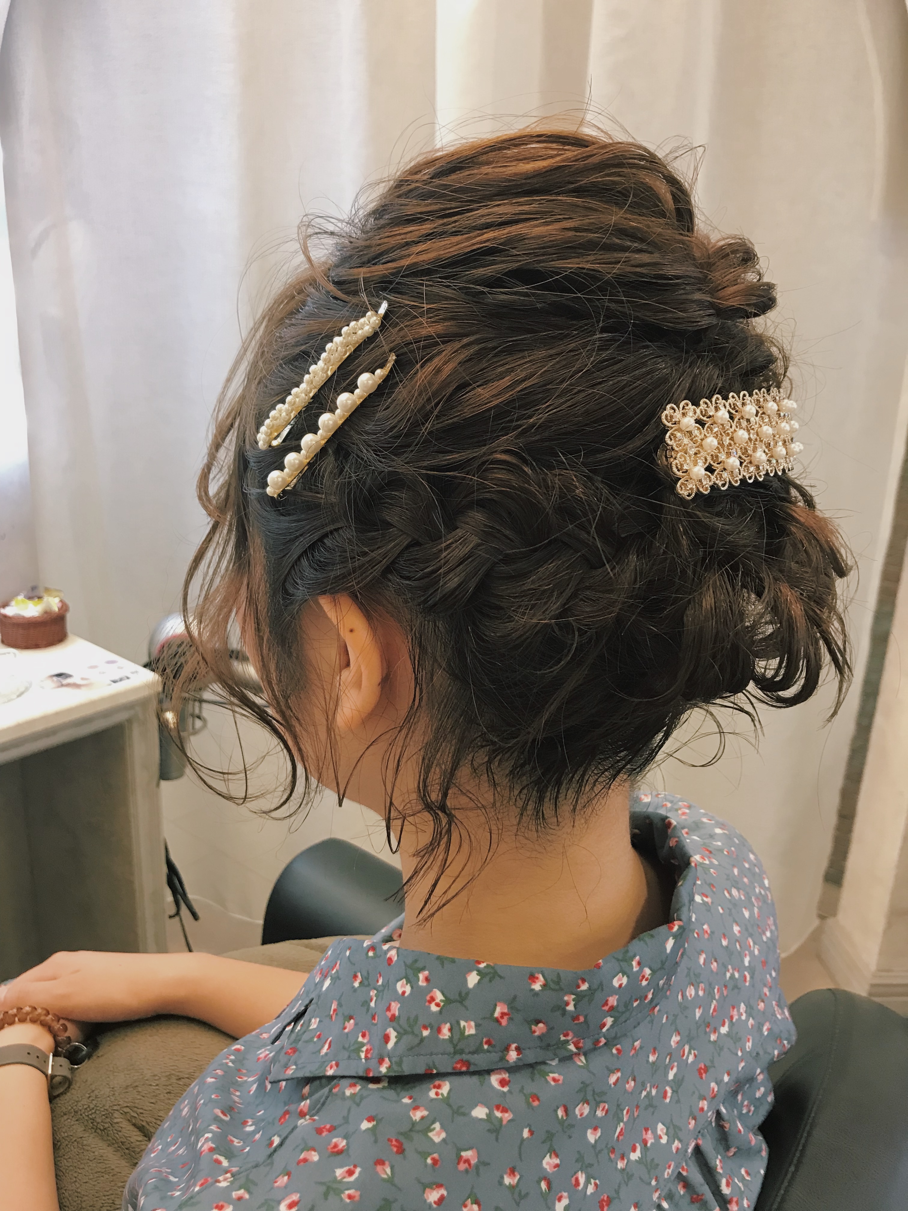 肩上ボブのヘアセット